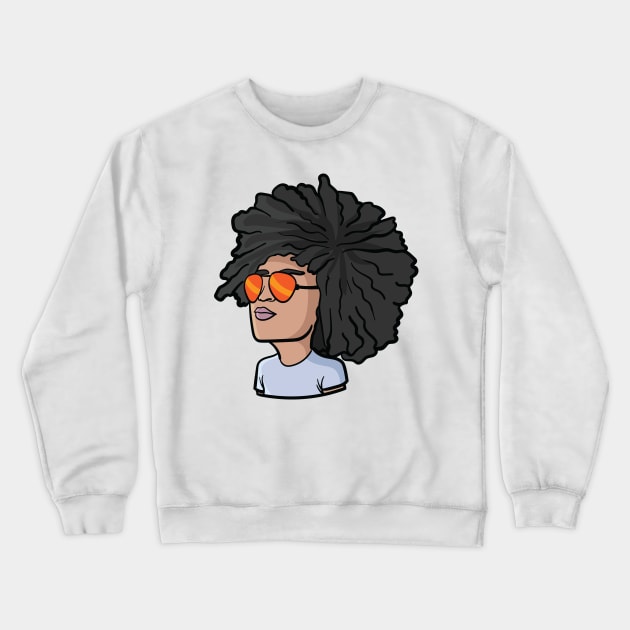 Afro Swagger Crewneck Sweatshirt by NaturallyBlack